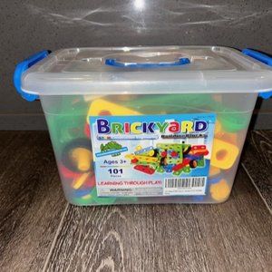 Brickyard Building Blocks 101 Pieces STEM Construction Engineering Pre-Owned
